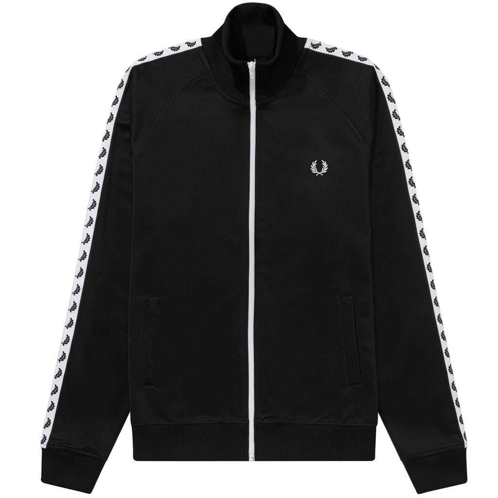 Taped Track Jacket -  Black