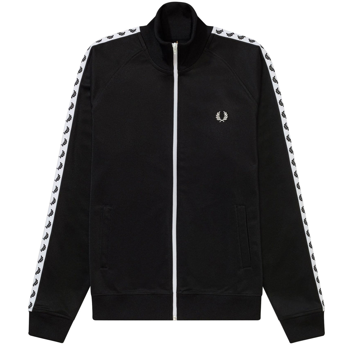 Fred Perry Taped Track Jacket - Black – Stuarts London