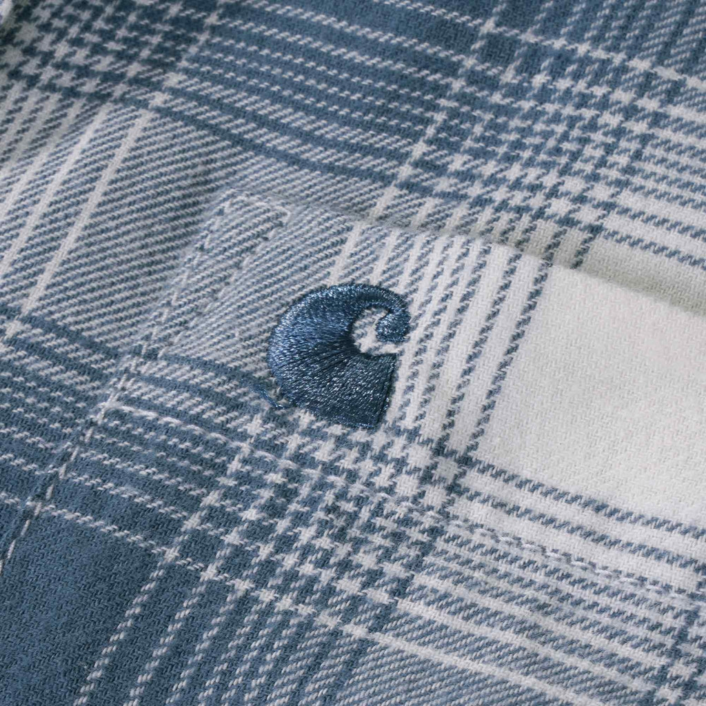 Carhartt WIP Long Sleeve Deaver Shirt - Storm Blue