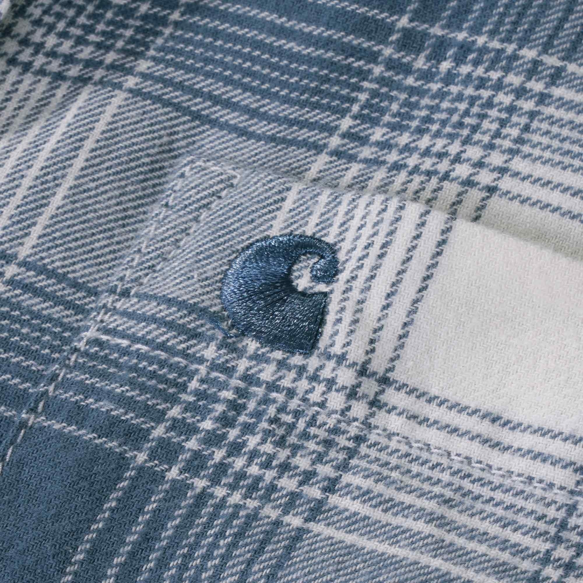 Carhartt WIP Long Sleeve Deaver Shirt - Storm Blue