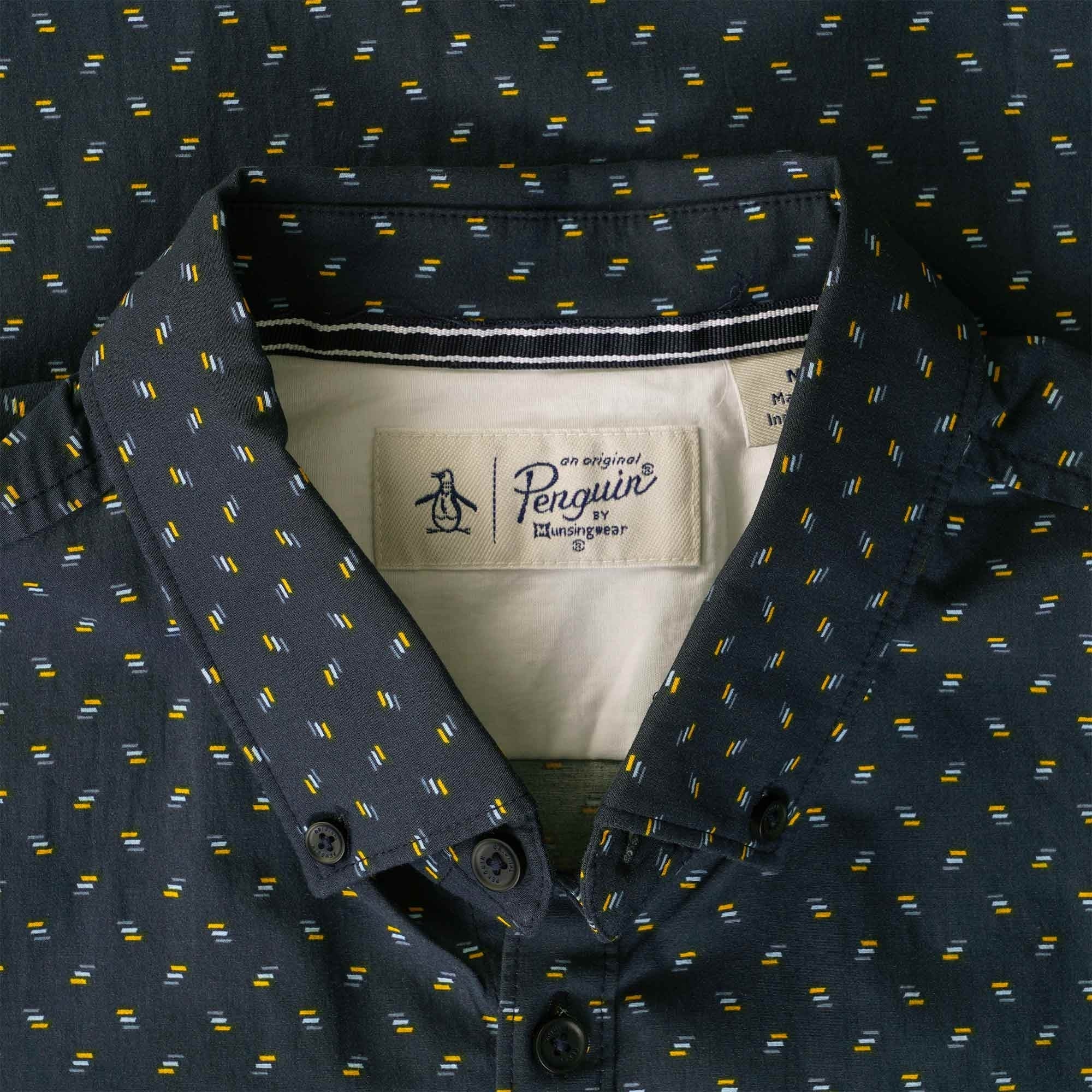 Original Penguin Poplin Stretch Shirt - Dark Sapphire
