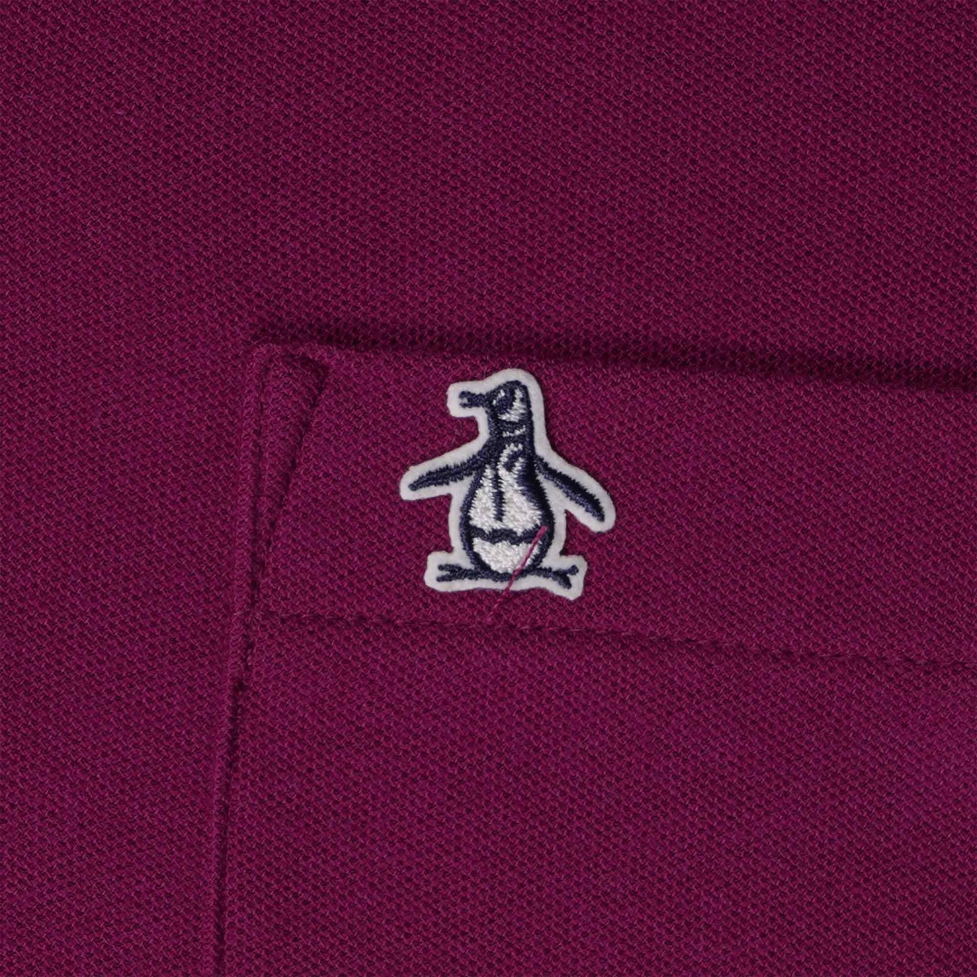 Original Penguin Earl Organic Cotton Polo Shirt - Magenta Purple