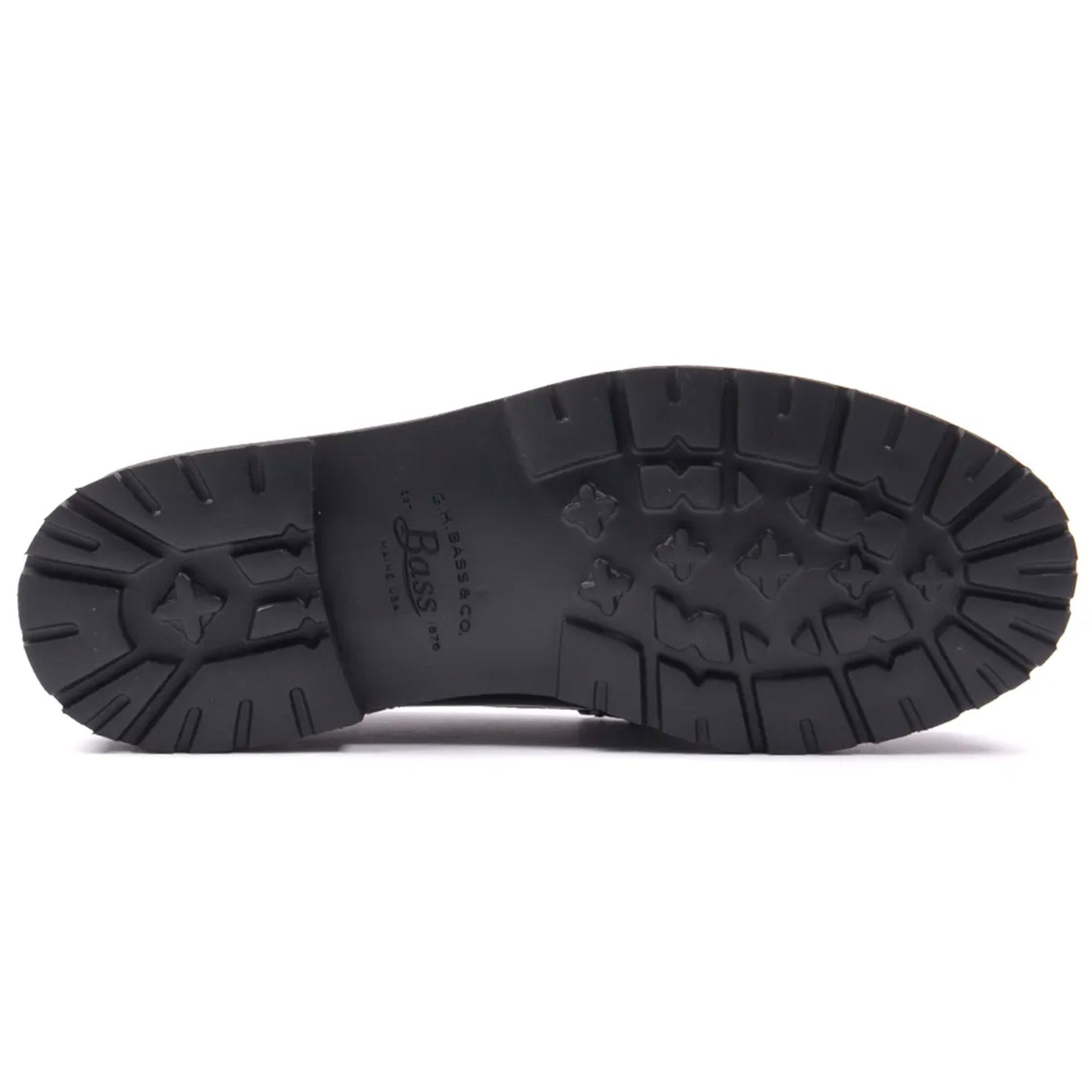 Fred Perry x G.H Bass Weejuns Leather Chain Penny Loafers - Black