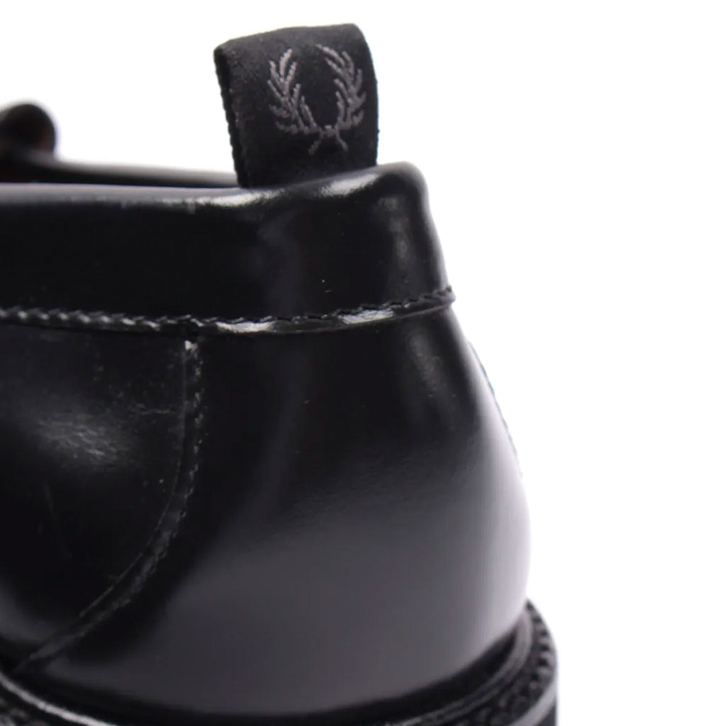 Fred Perry x G.H Bass Weejuns Leather Chain Penny Loafers - Black