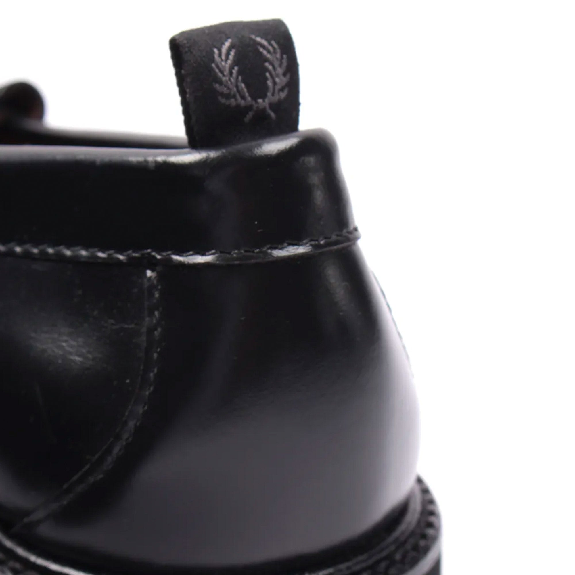 Fred Perry x G.H Bass Weejuns Leather Chain Penny Loafers - Black