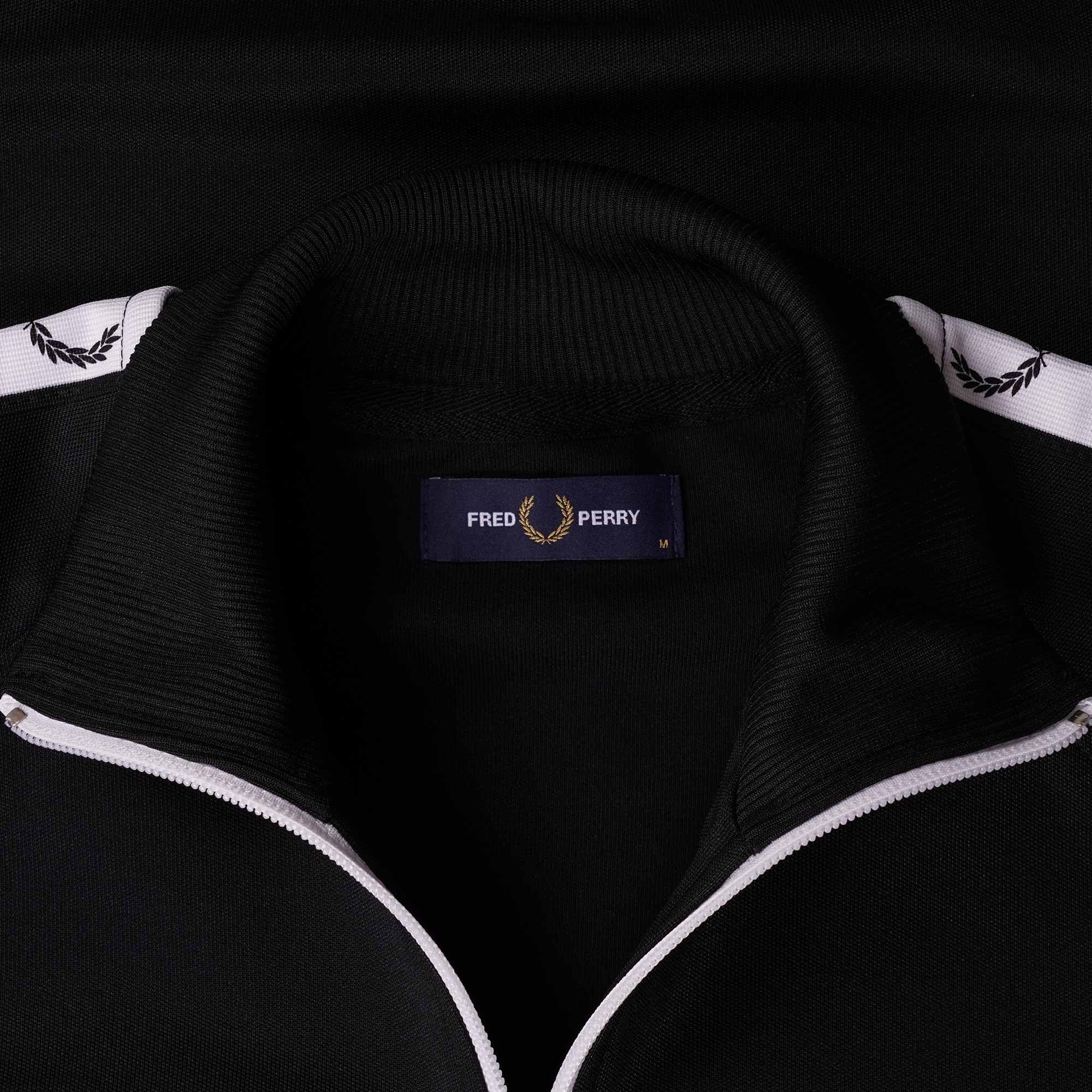 Fred Perry Taped Track Jacket - Black