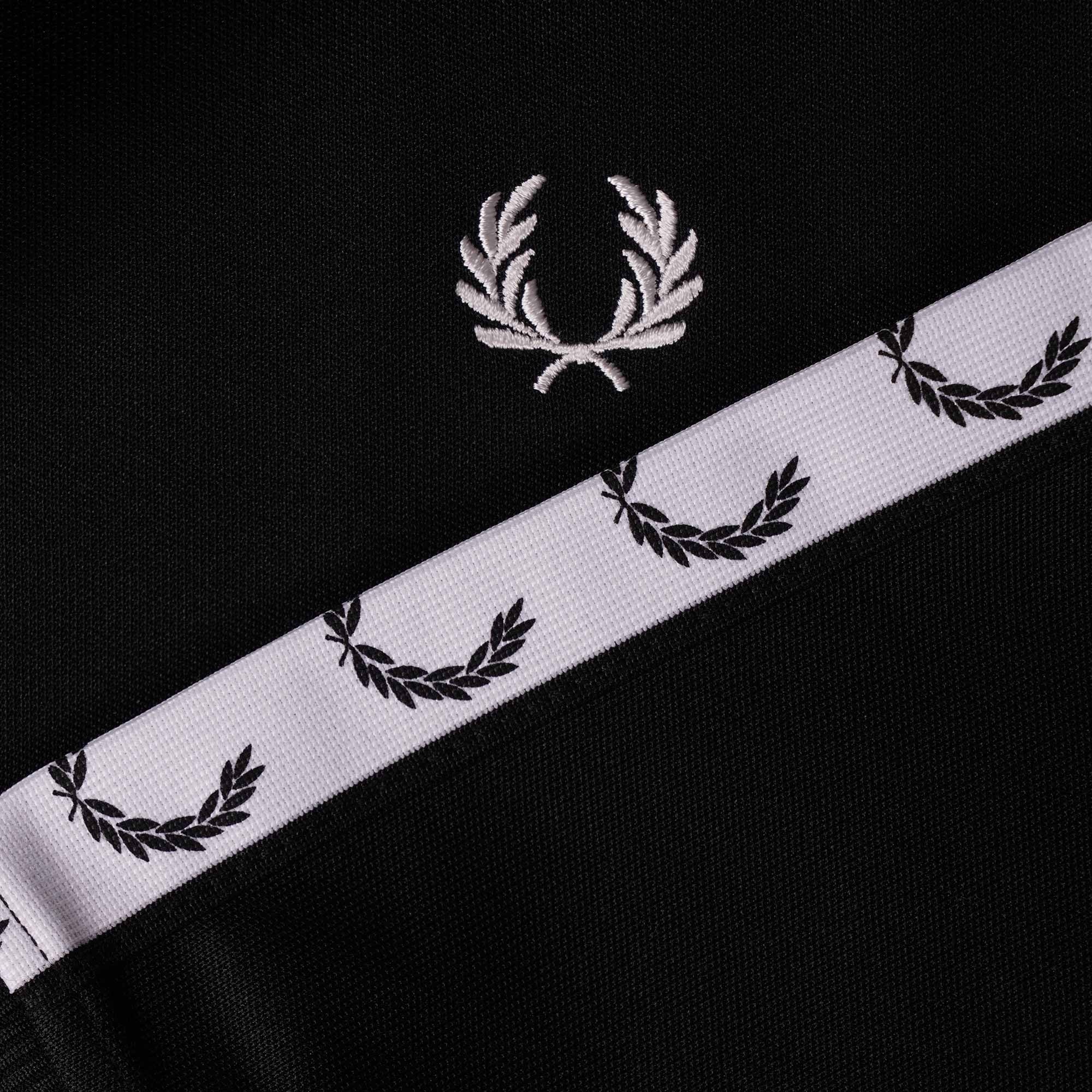 Fred Perry Taped Track Jacket - Black