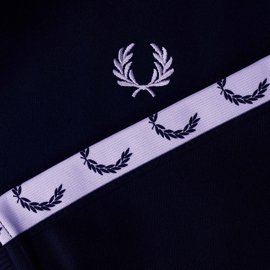 Fred Perry Taped Track Jacket - Carbon Blue