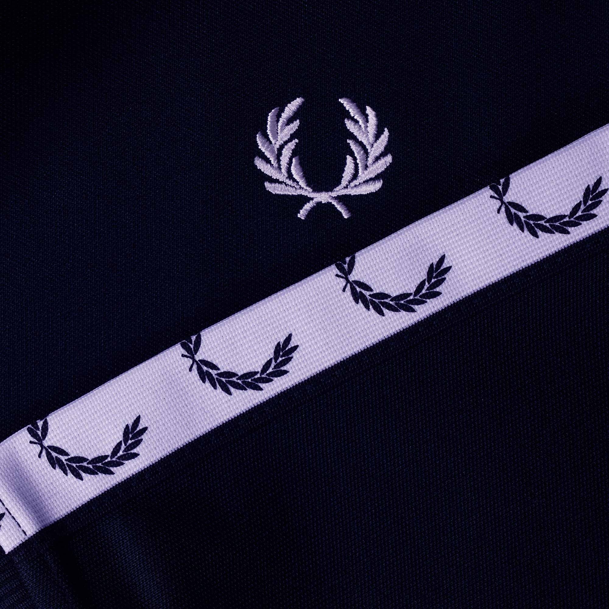Fred Perry Taped Track Jacket - Carbon Blue