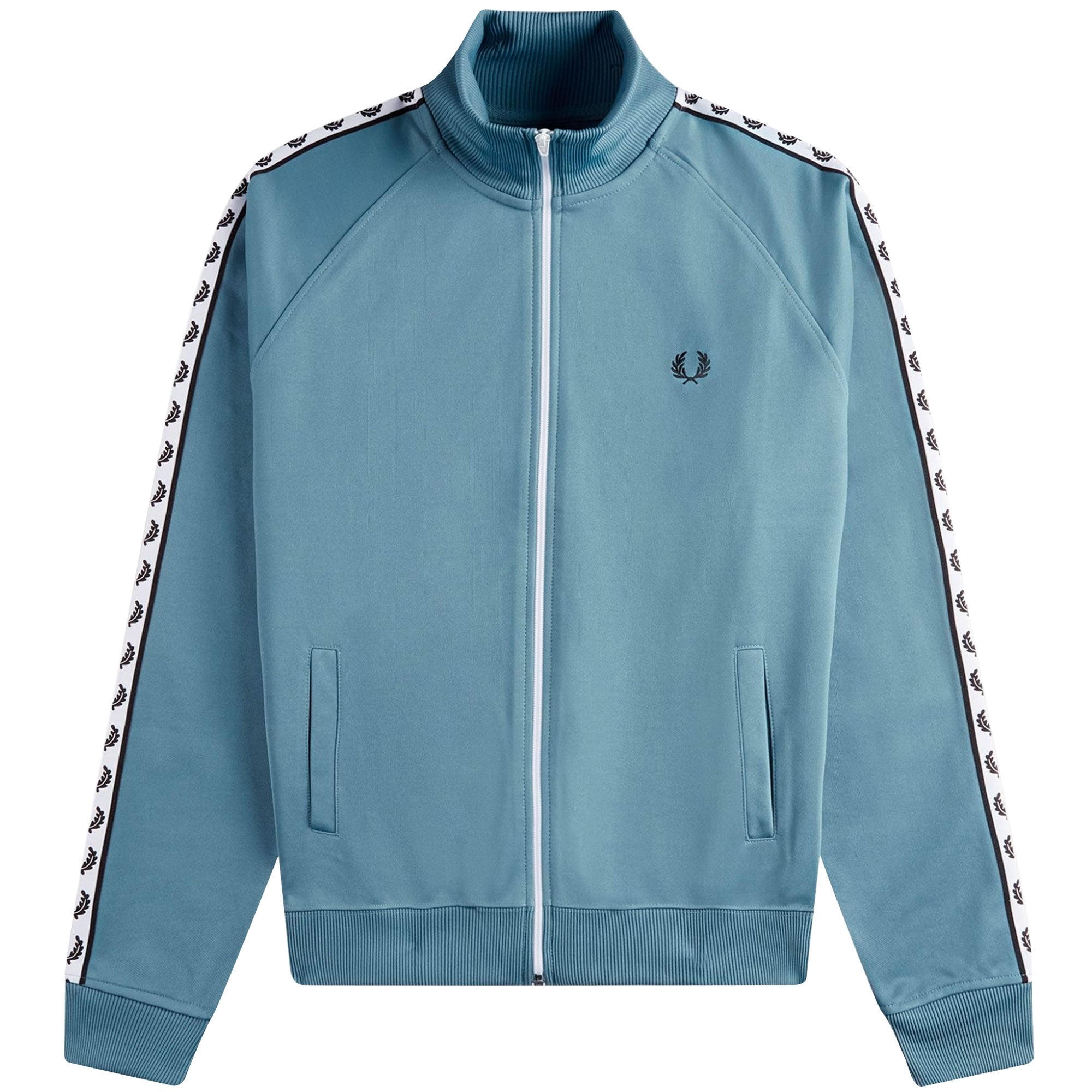 Fred Perry Taped Track Jacket - Ash Blue