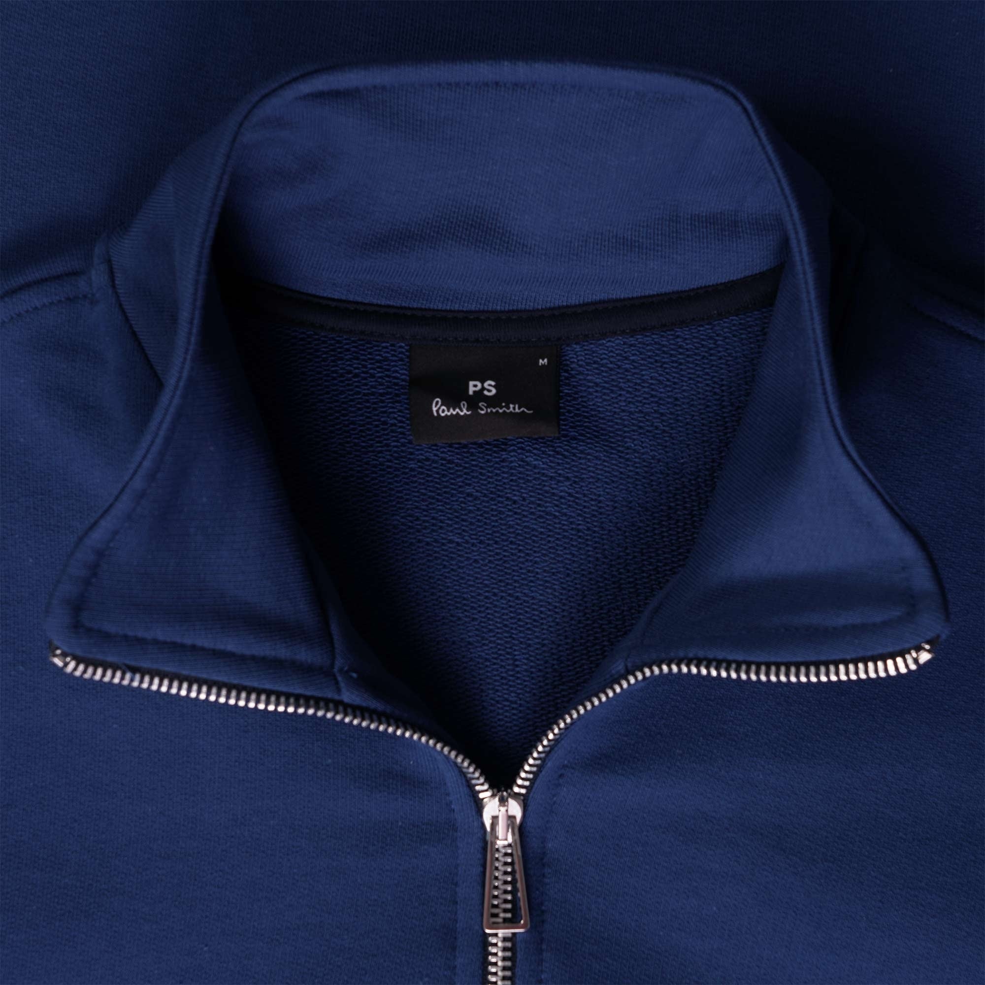 Paul Smith Zebra Logo Zip-Neck Top - Blue