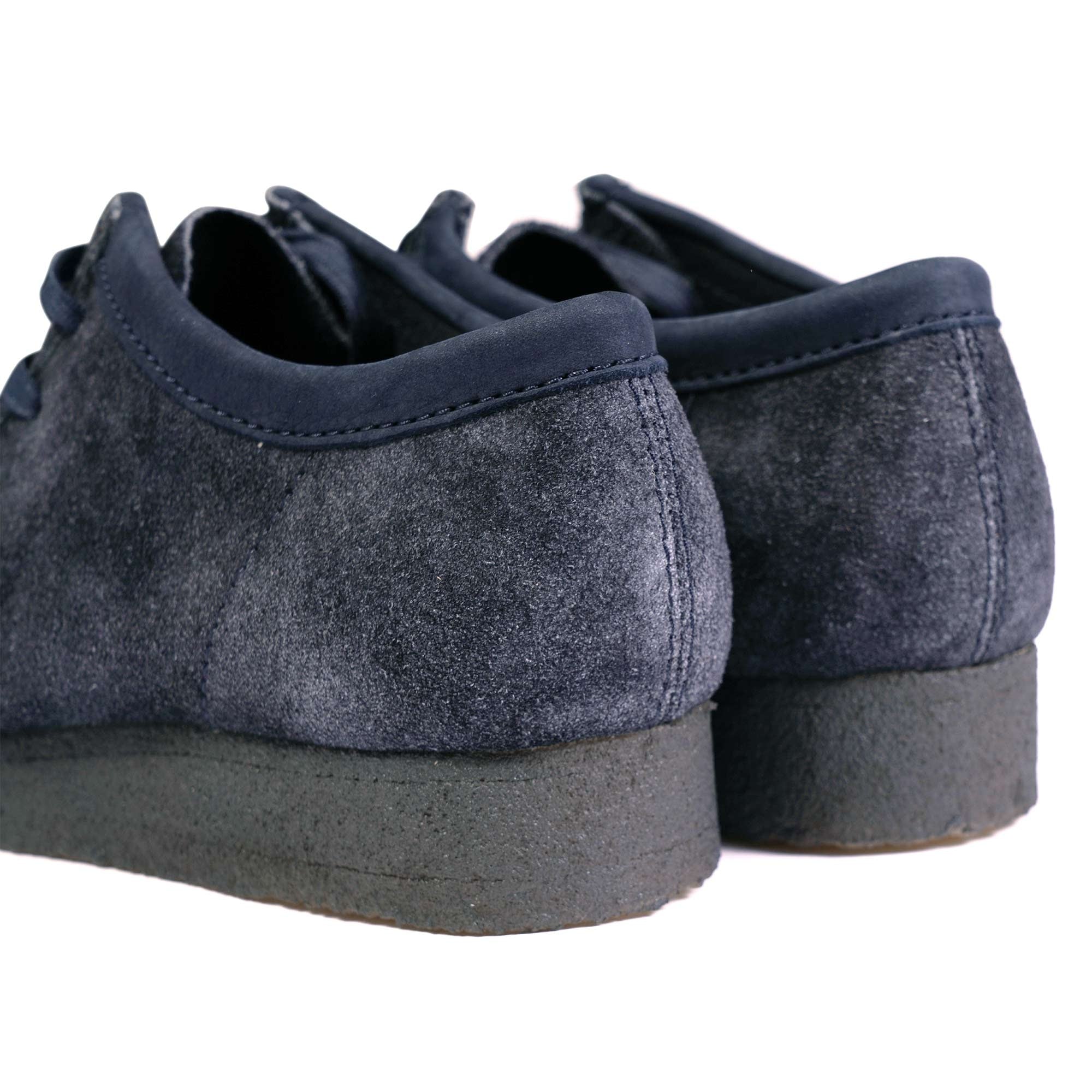Clarks Originals Wallabee Shoe - Ink Hairy Suede – Stuarts London