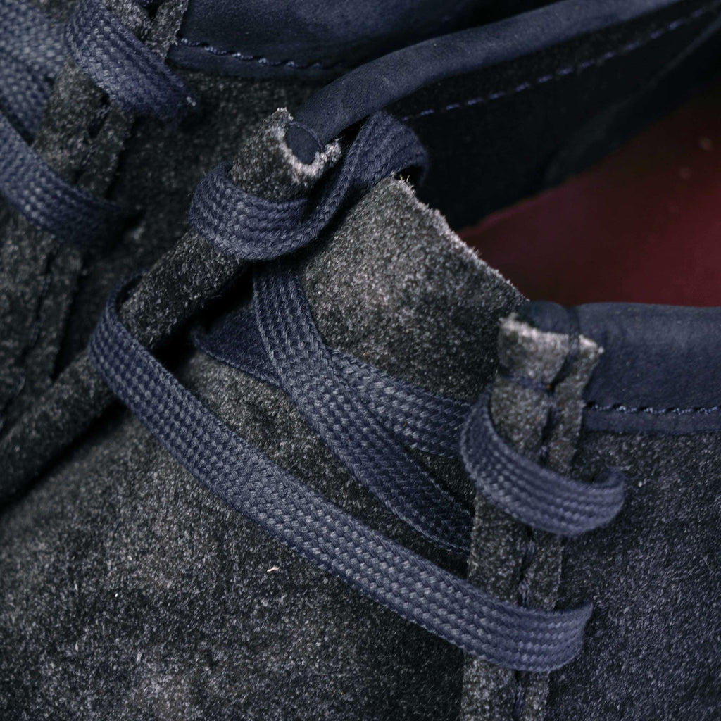 Clarks Originals Wallabee Shoe - Ink Hairy Suede