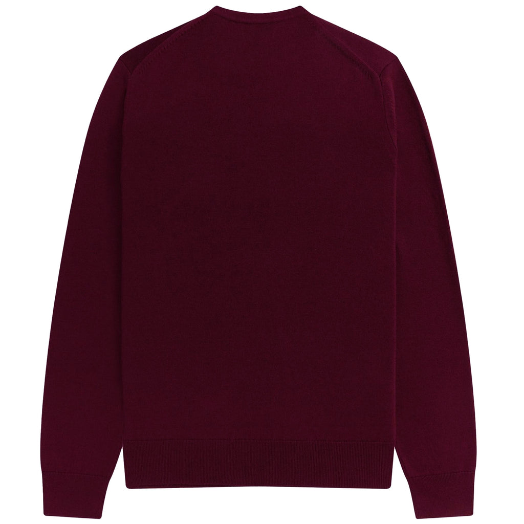 Fred Perry Classic Crew Neck Jumper - Oxblood