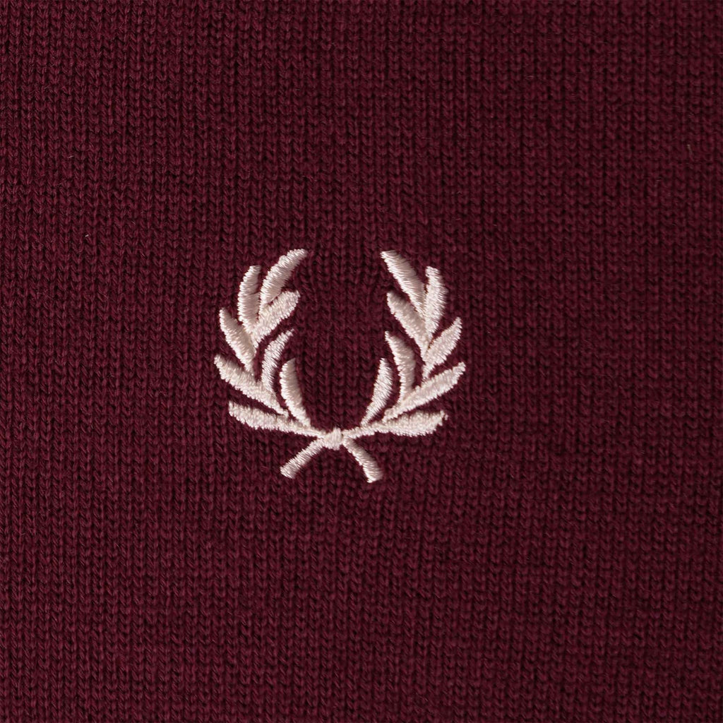 Fred Perry Classic Crew Neck Jumper - Oxblood