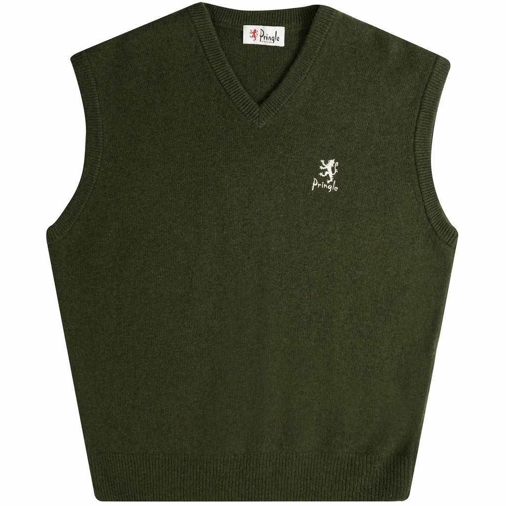 Pringle of Scotland V Neck Sleeveless Jumper - Pine Tree