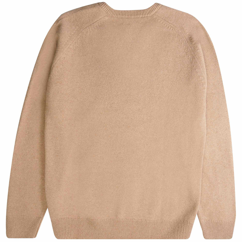 Pringle of Scotland V Neck Archive Lambswool Blend Jumper - Camel
