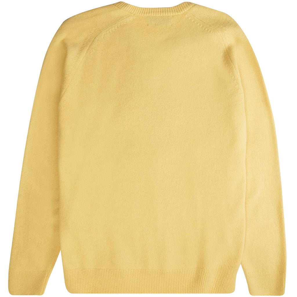 Pringle of Scotland V Neck Archive Lambswool Blend Jumper - Lemon
