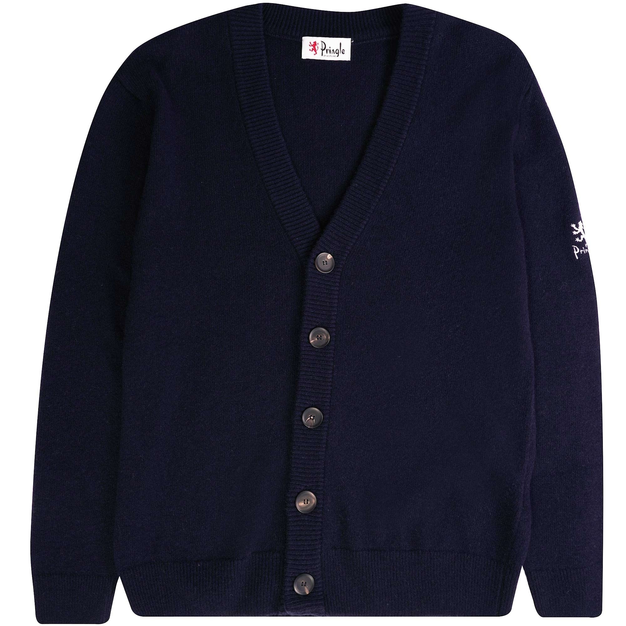 Pringle of Scotland Archive Lambswool Blend Cardigan - Navy