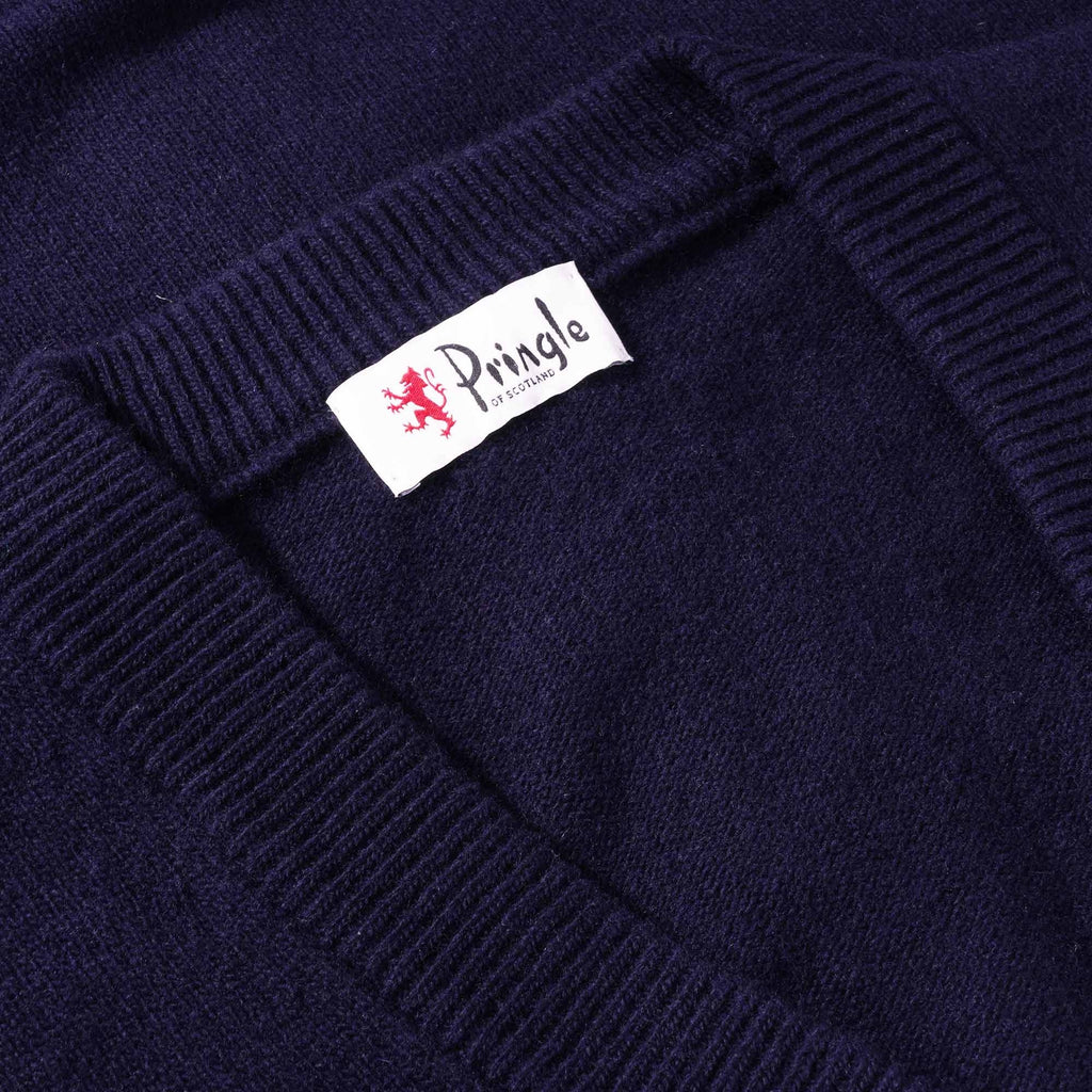 Pringle of Scotland Archive Lambswool Blend Cardigan - Navy