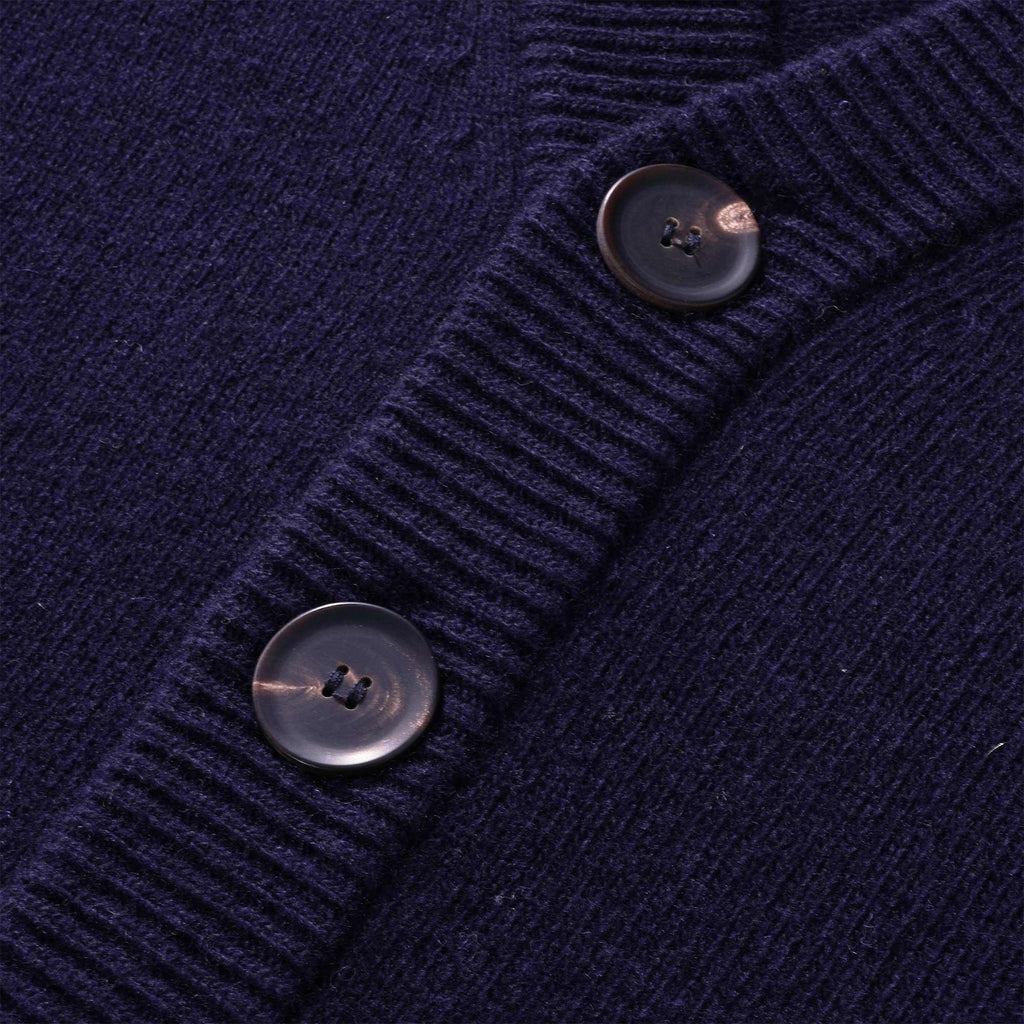 Pringle of Scotland Archive Lambswool Blend Cardigan - Navy