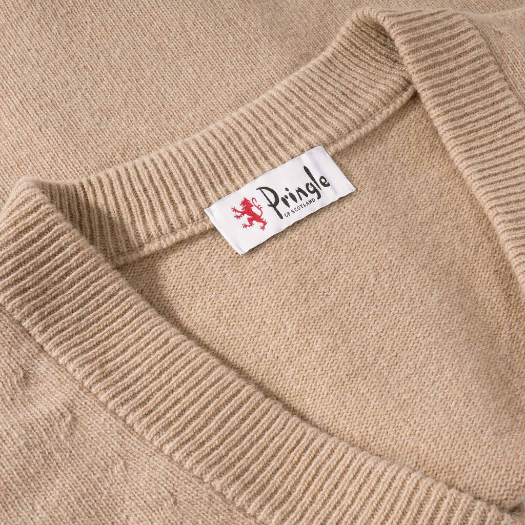 Pringle of Scotland Archive Lambswool Blend Cardigan - Camel