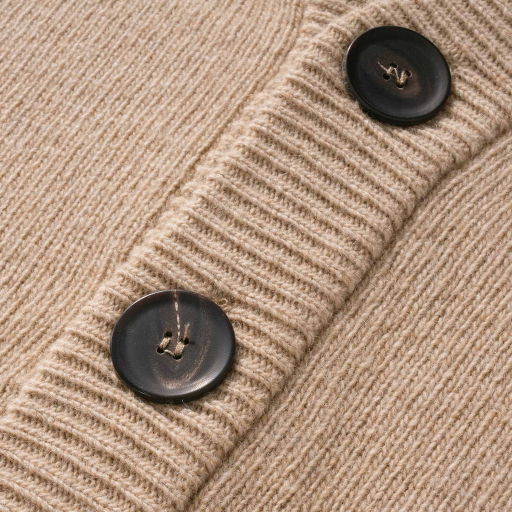 Pringle of Scotland Archive Lambswool Blend Cardigan - Camel