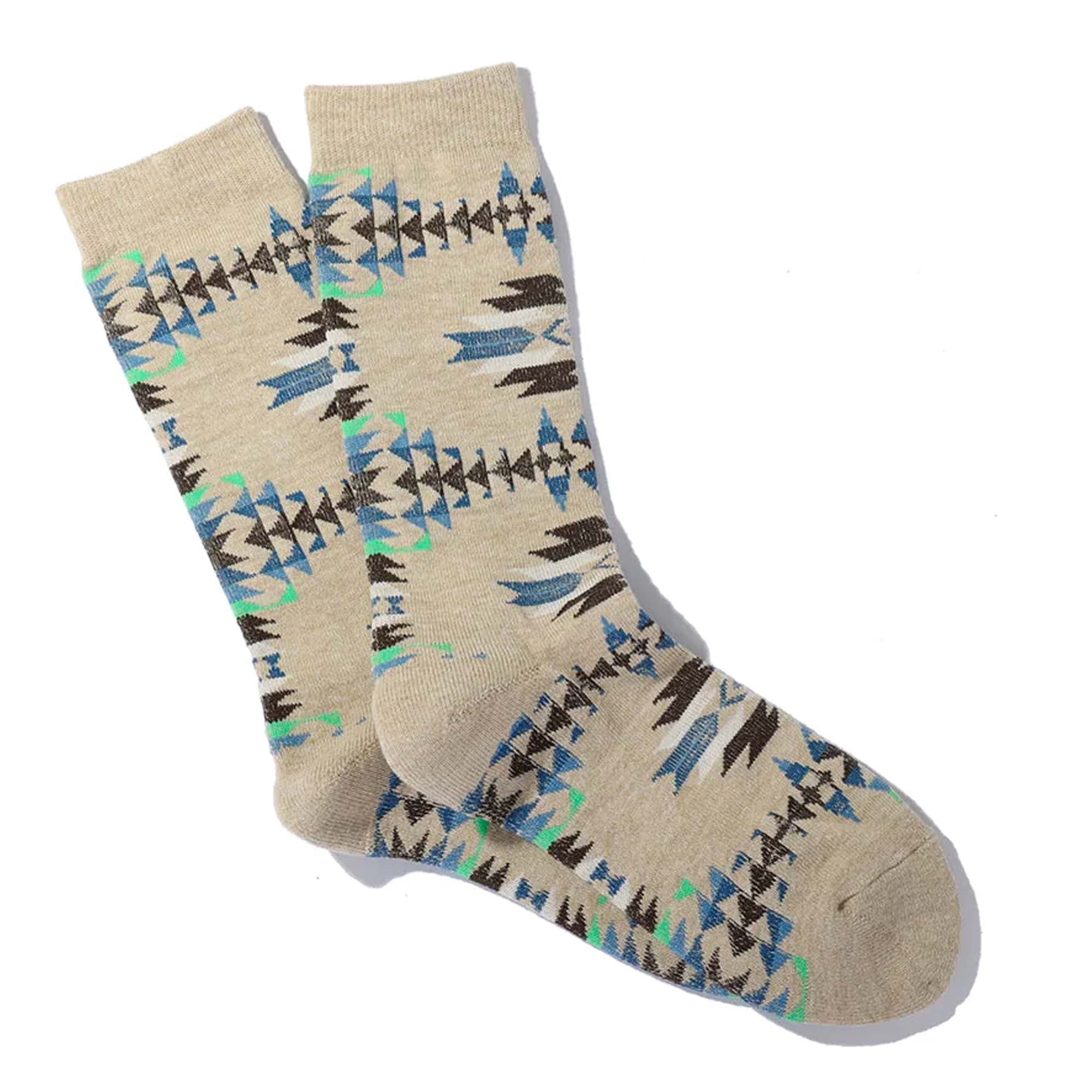 Anonymous Ism Native Crew Socks - Beige