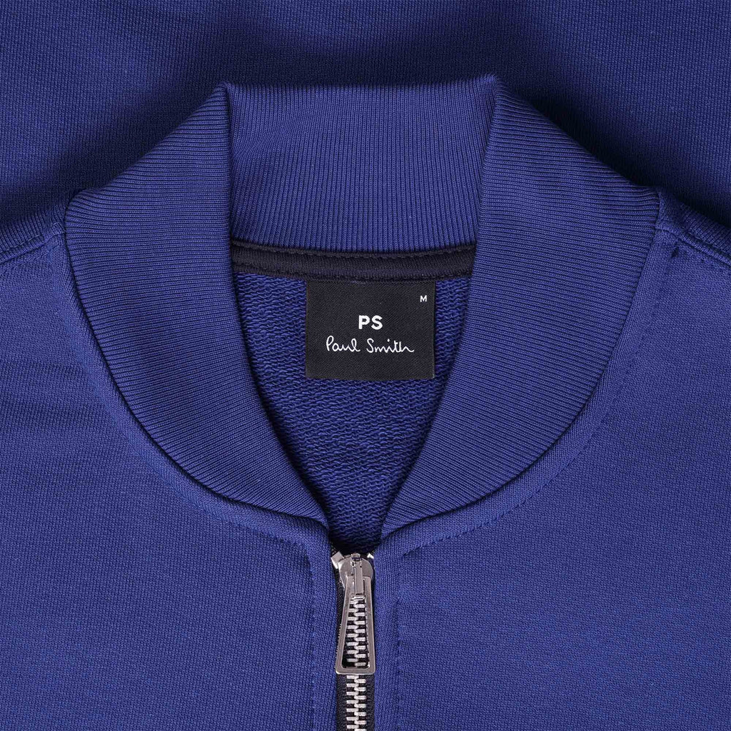 Paul Smith Zebra Logo Bomber Jacket - Blue