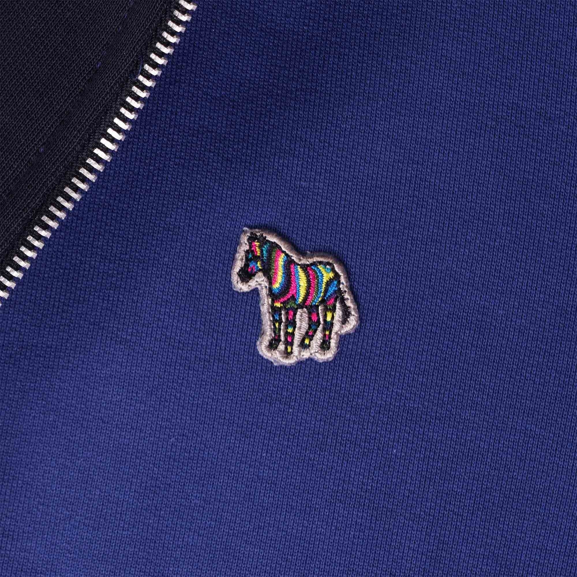 Paul Smith Zebra Logo Bomber Jacket - Blue