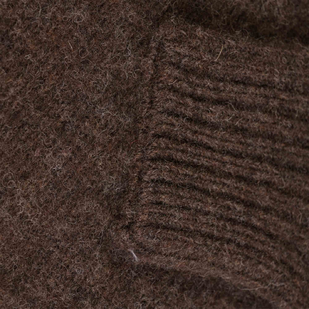 YMC Suedehead Crew Neck Jumper - Brown