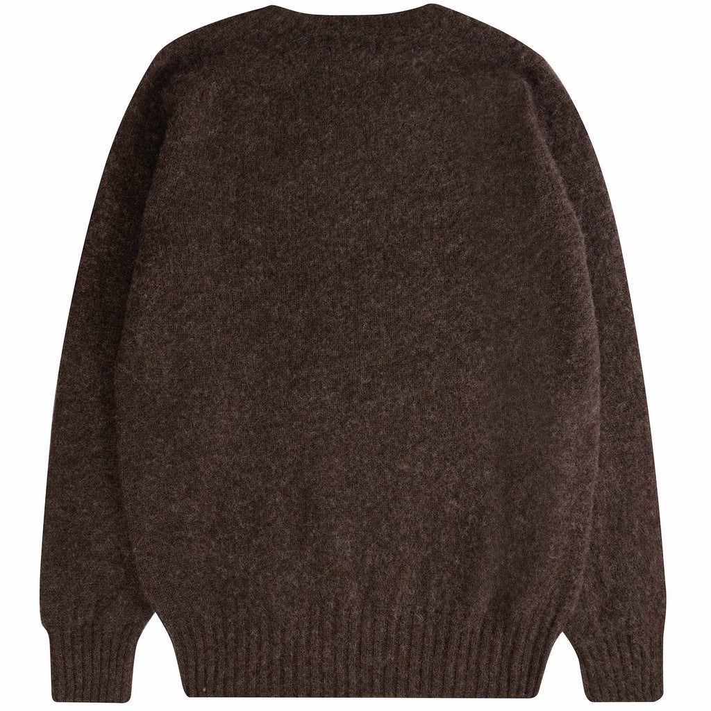 YMC Suedehead Crew Neck Jumper - Brown