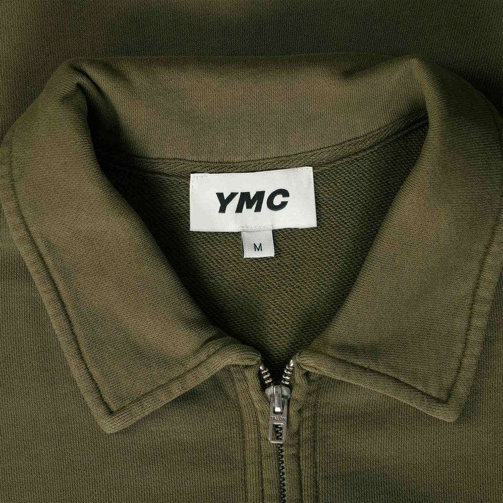 YMC Sugden Loopback Sweatshirt - Dark Olive