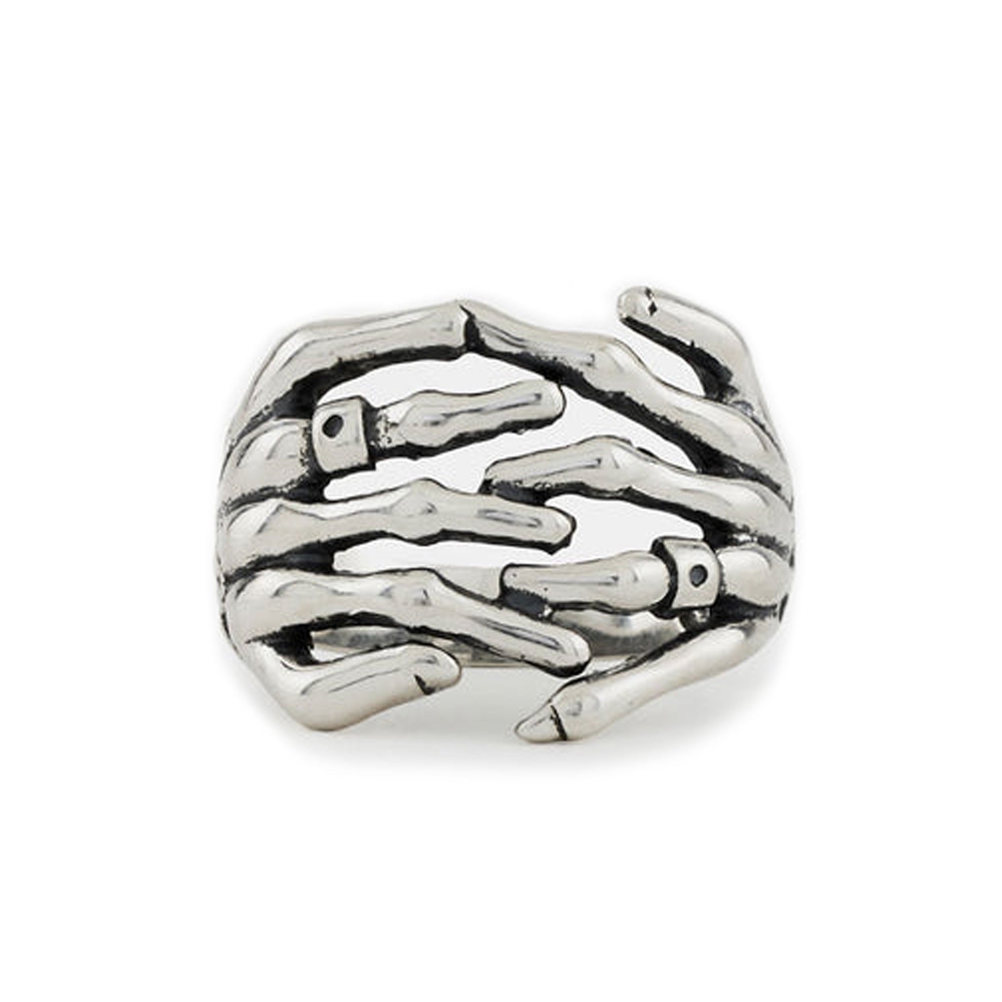 Serge DeNimes Skeleton Hands Ring - Silver