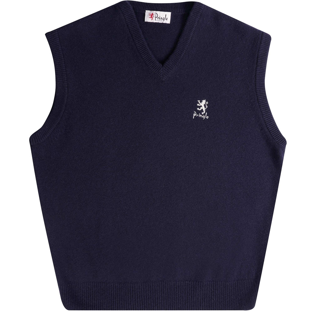 Pringle of Scotland V Neck Sleeveless Jumper - Navy