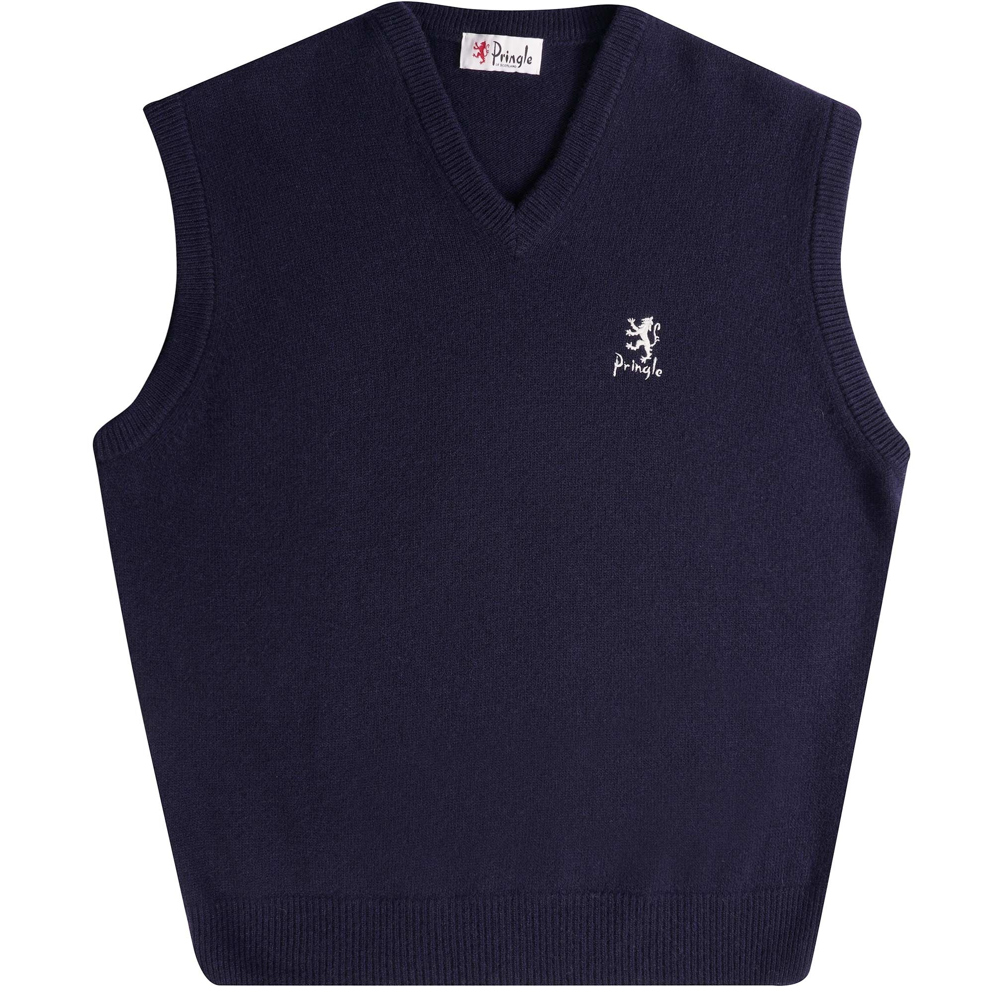 Pringle of Scotland V Neck Sleeveless Jumper - Navy