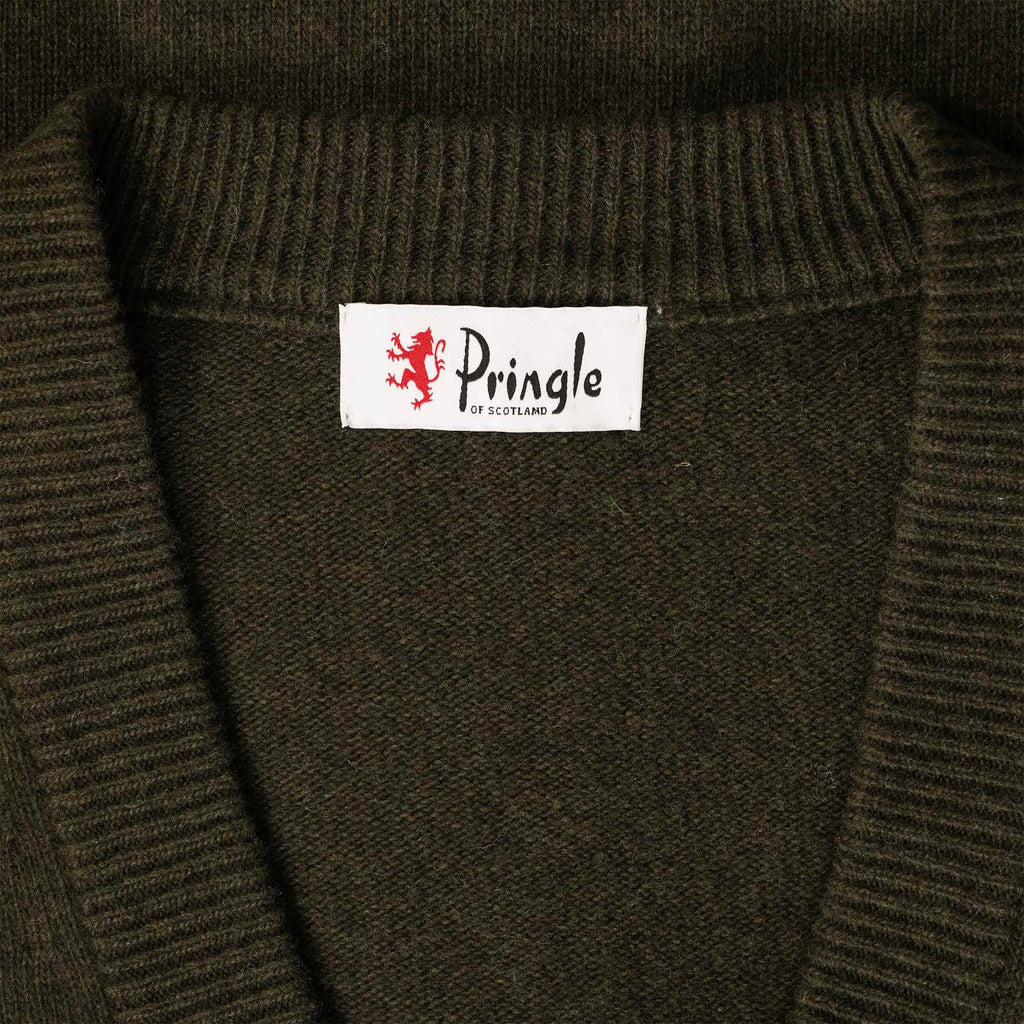 Pringle of Scotland Archive Lambswool Blend Cardigan - Pine Tree
