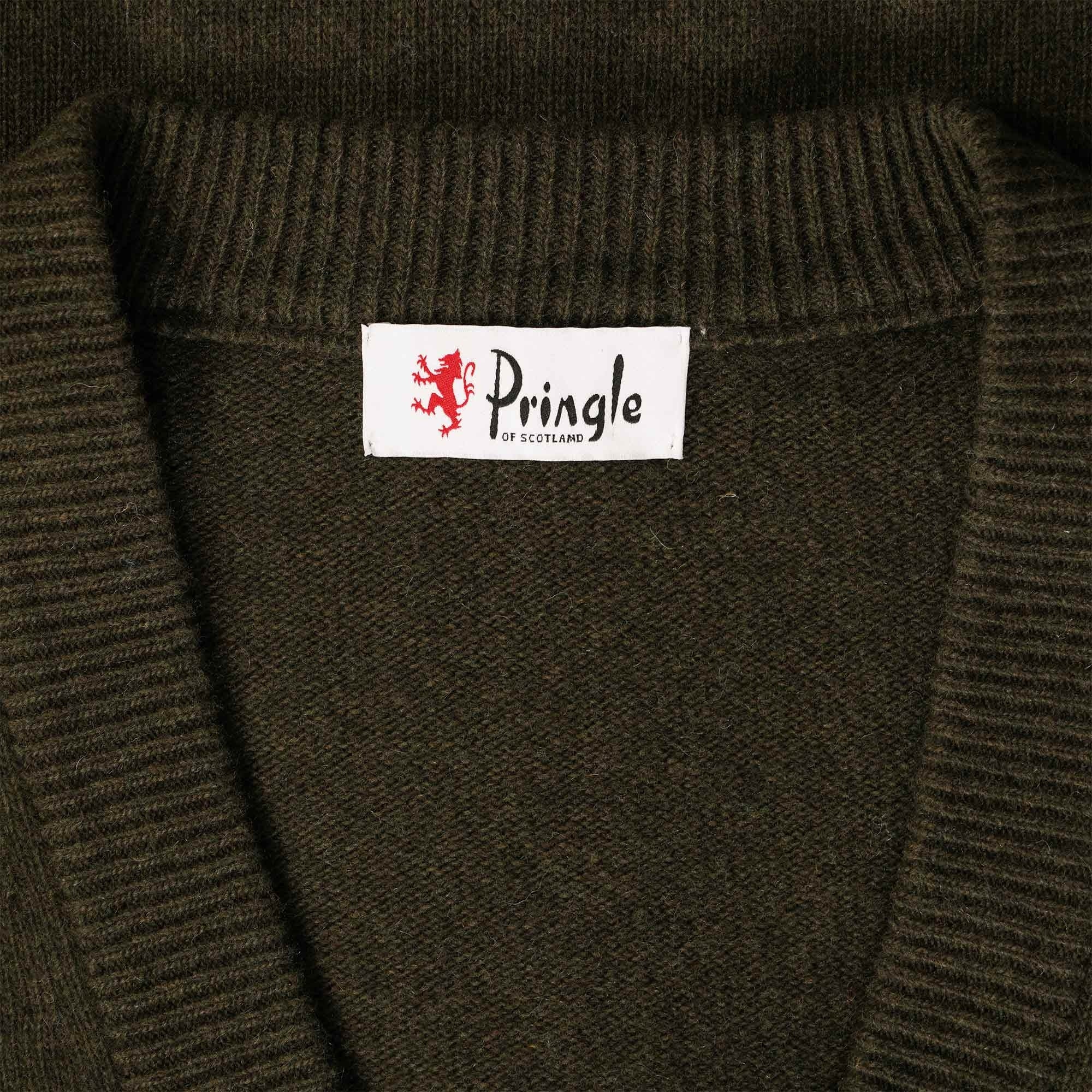 Pringle of Scotland Archive Lambswool Blend Cardigan - Pine Tree