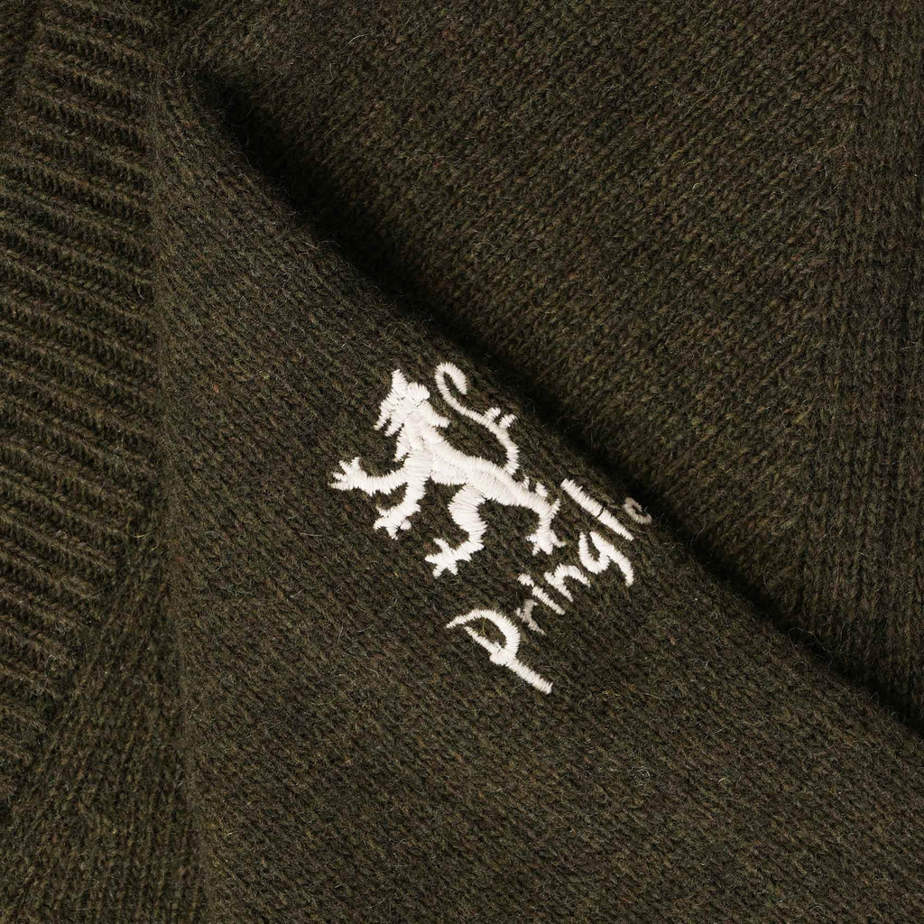 Pringle of Scotland Archive Lambswool Blend Cardigan - Pine Tree