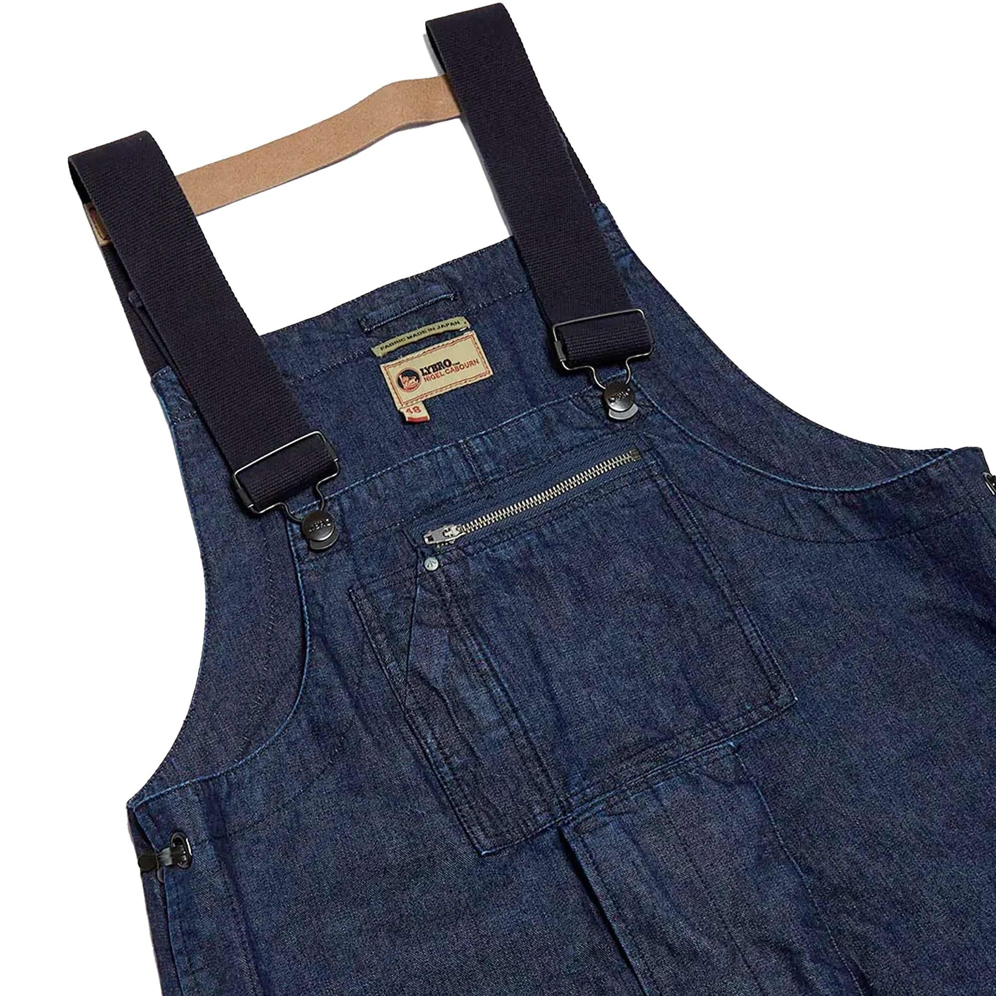 パンツ NAVAL DUNGAREE 50 NIGEL CABOURN Nigel Cabourn Naval Dungaree Cotton Ripstop Black