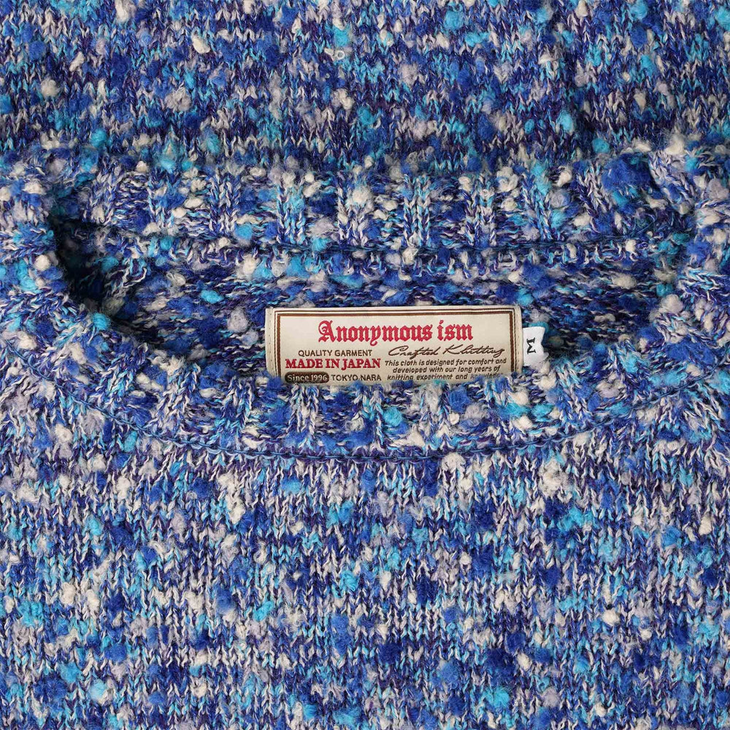 Anonymous Ism Slub Crew Neck Jumper - Blue