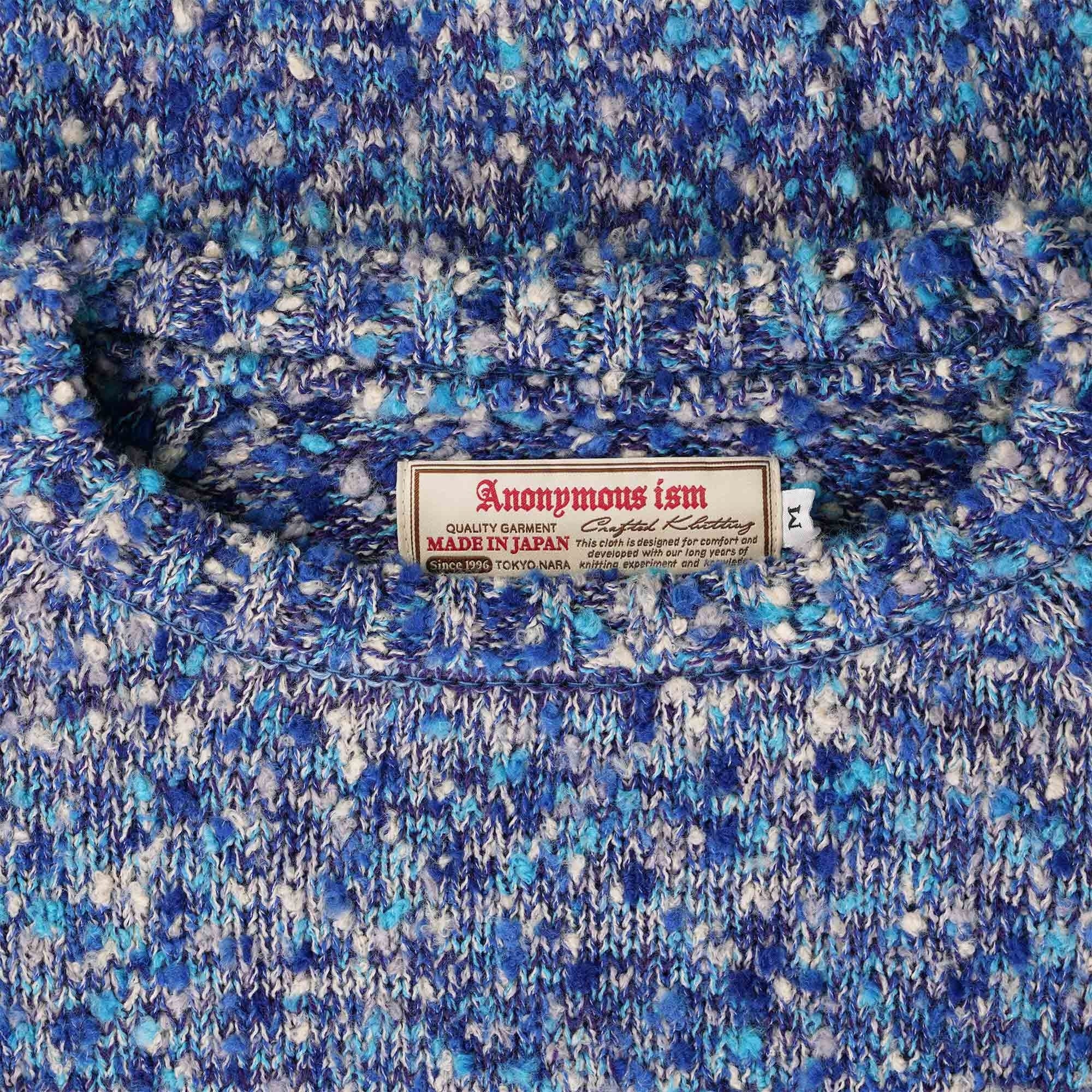 Anonymous Ism Slub Crew Neck Jumper - Blue