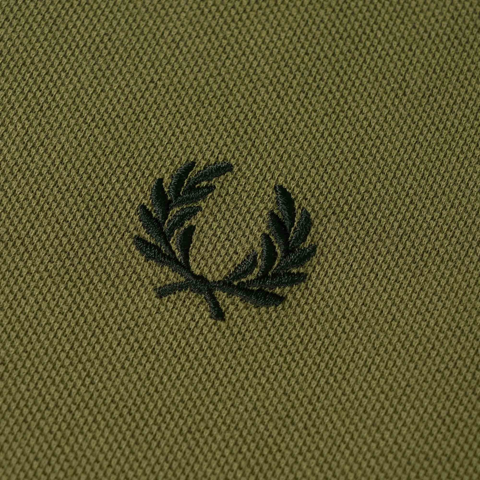 Fred Perry M3600 Twin Tipped Polo Shirt - Uniform Green