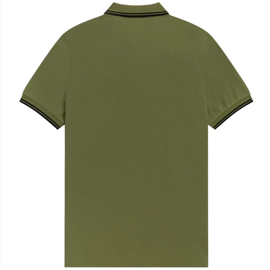 Fred Perry M3600 Twin Tipped Polo Shirt - Uniform Green