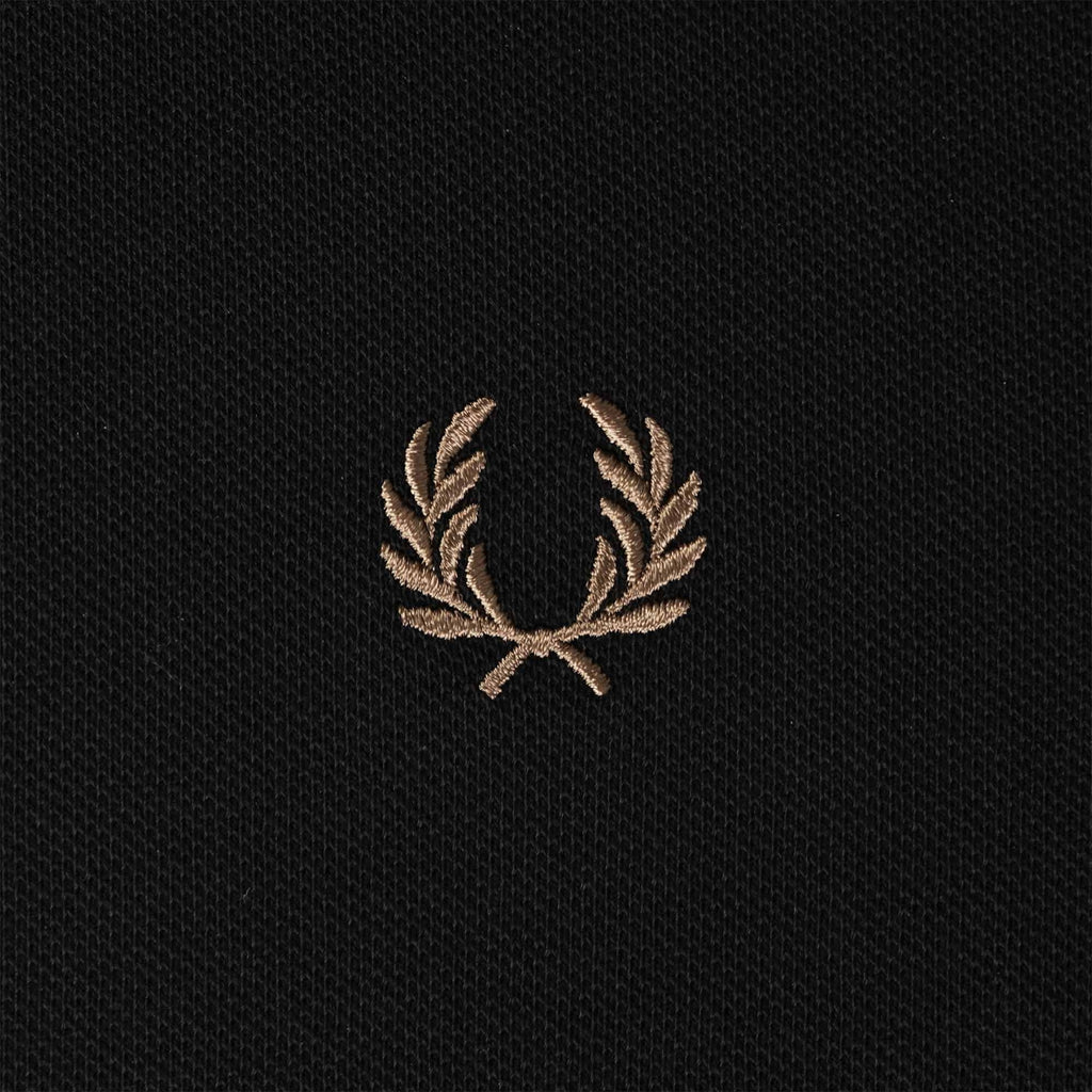 Fred Perry M3600 Twin Tipped Polo Shirt - Black/Shade