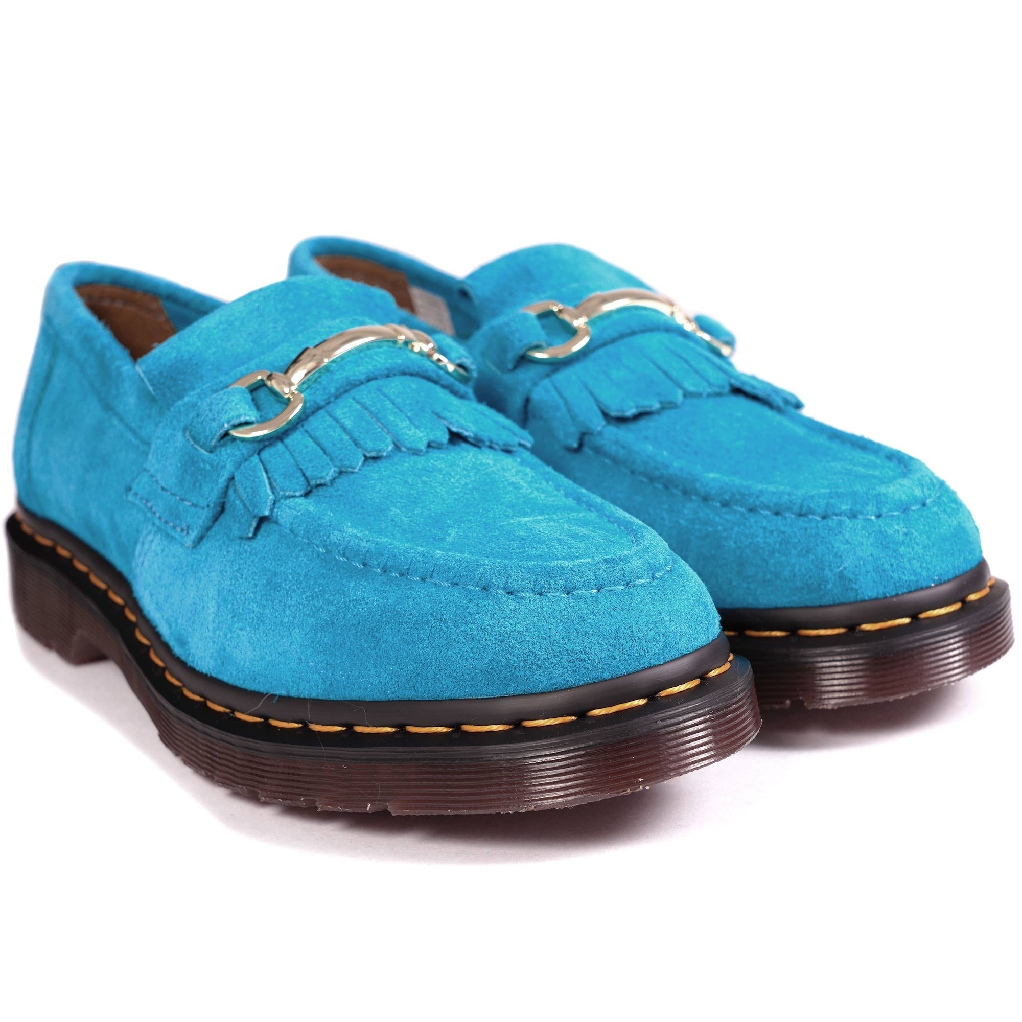 Dr. Martens Made In England Snaffle Suede Loafers - Turquoise