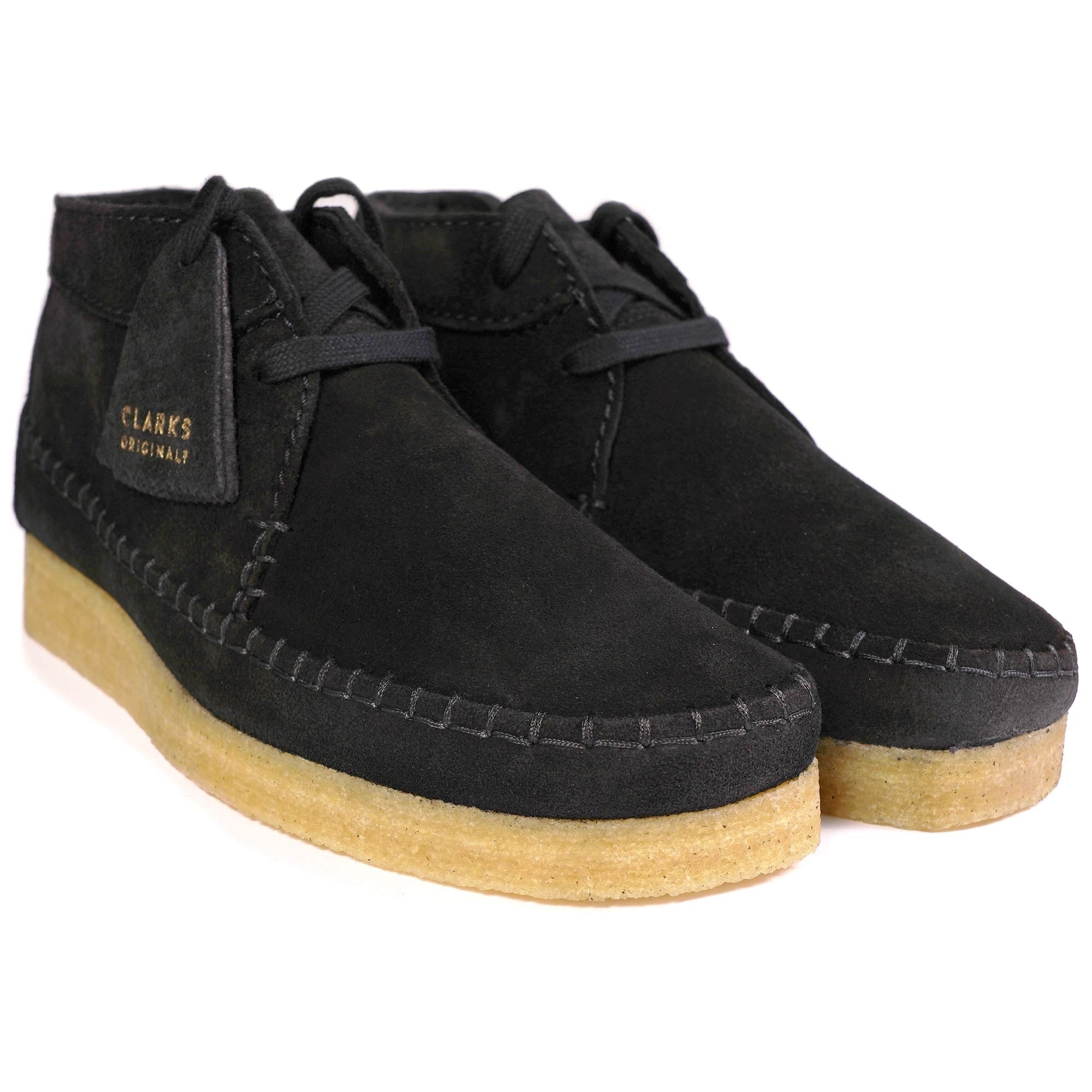 Clarks Originals Weaver - Black Suede – Stuarts London