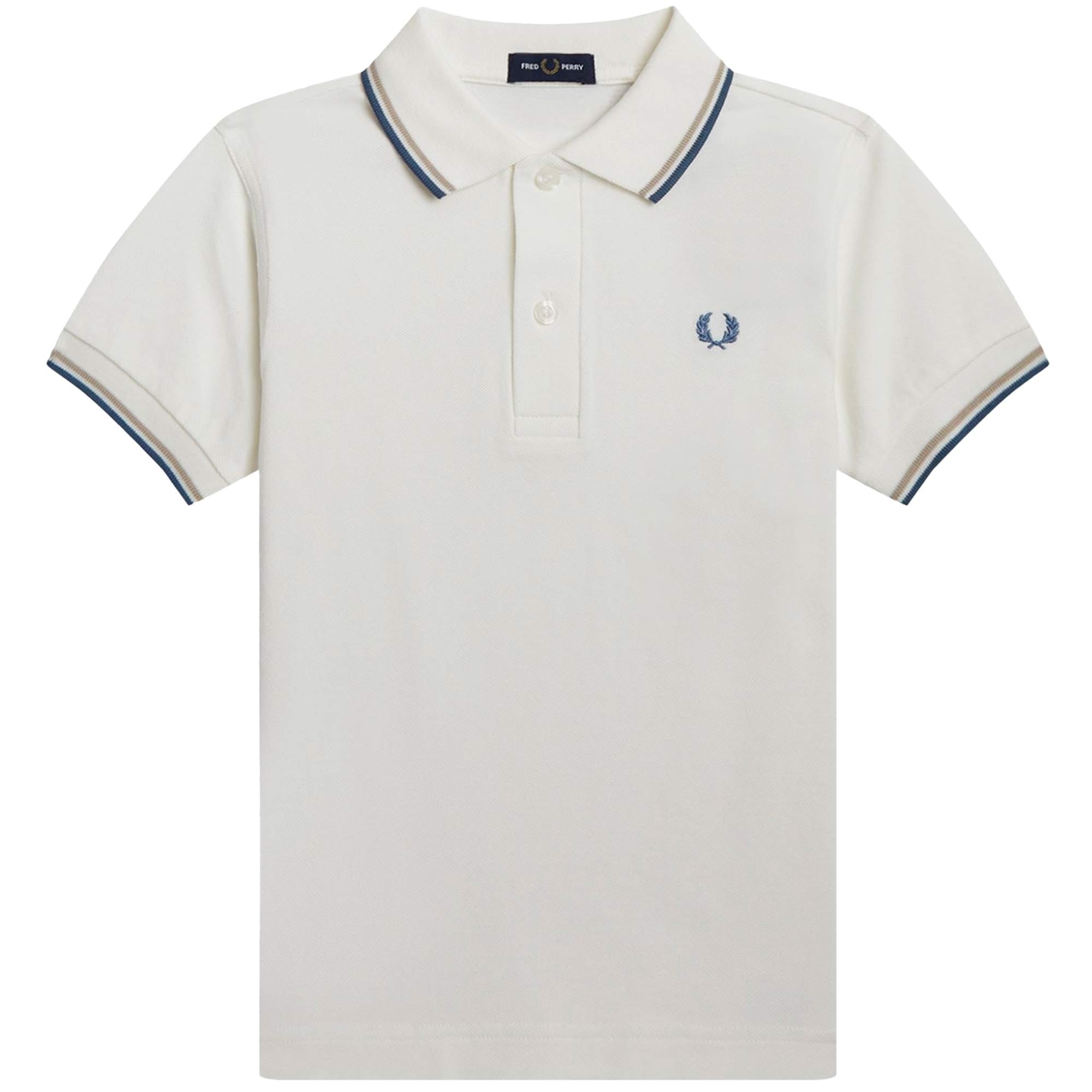 Fred Perry M3600 Twin Tipped Polo Shirt - Snow White