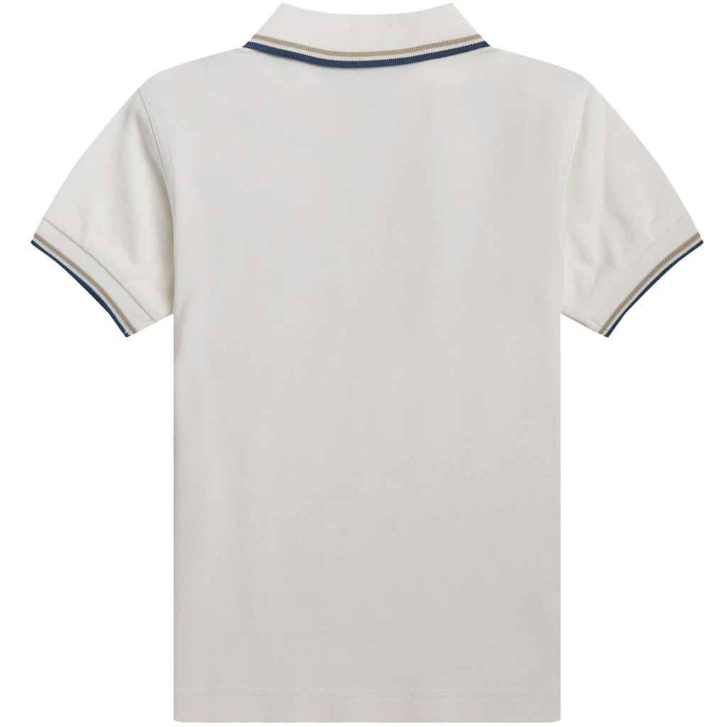 Fred Perry M3600 Twin Tipped Polo Shirt - Snow White
