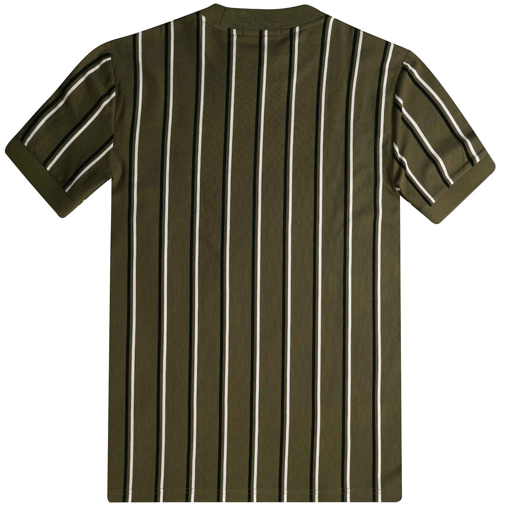 Fred Perry M4643 Fine Stripe T-shirt - Green